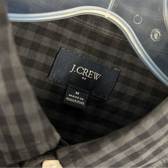 ❤️ J.CREW Men's Blue Checkered Shirt M - Picture 4 of 10